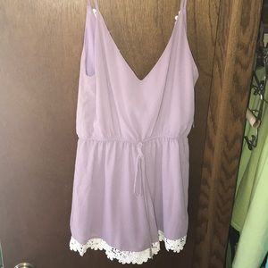 Windsor Purple Romper